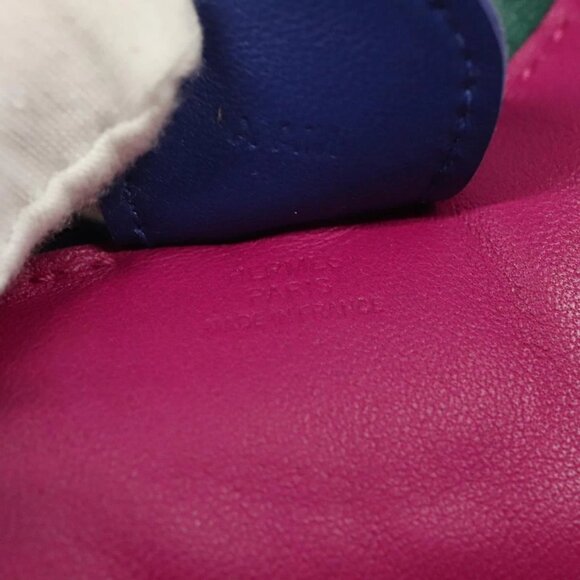 HERMES Rodeo Charm PM Leather Purple Auth - Picture 7 of 9